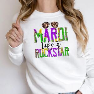 Wholesale Mardi Like a <strong>Rockstar</strong> T-Shirts with Waterproof Heat Transfer Printing Plastisol Material in Stock Designs - Product Image 4