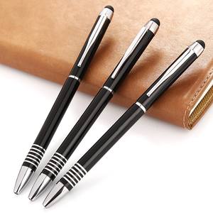 Novedad, bolígrafo táctil de metal promocional barato con logotipo, lápiz táctil Stylus 2 en 1 - Product Image 3