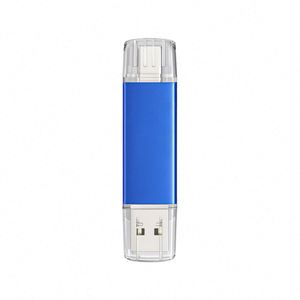 Nouvelle clé USB 2.0 double usage 2-en-1 en plastique 16 Go/32 Go/64 Go/128 Go pour smartphones – Solution de stockage de mémoire 2-en-1 - Product Image 2