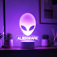 Lumières décoratives 3D à effet d'illusion avec logo de jeu, éclairage LED multi-contrôle, pièces de décoration pour salle de jeux