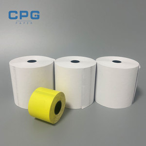 Rouleaux de papier thermique personnalisés pour caisse enregistreuse POS 48GSM 80*80mm 57mm avec mandrin - Product Image 1