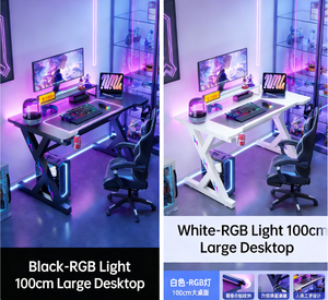 Bureau d'<span class=keywords><strong>e</strong></span>-sport à deux sections, idéal pour la maison, peut être équipé d'un bureau de <span class=keywords><strong>gaming</strong></span> robotisé tendance - Product Image 3