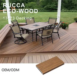 Hot Sale Wooden Look Decking For Outdoor Decoration high quality 138*23mm Alternative Decking Materials