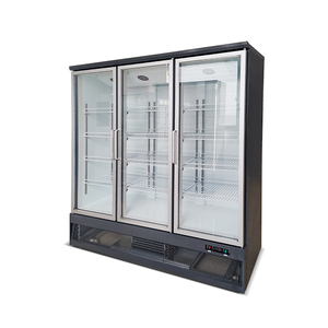 Congélateur Commercial Vertical Nouvelle Conception Trois Portes Vitrées Dégivrage <span class=keywords><strong>Automatique</strong></span> Réfrigération Monotempérature - Product Image 4