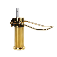 Pompe hydraulique couleur or à prix compétitif pour chaise de barbier, avec fonction de réglage de la hauteur, pour usage en salon