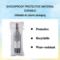 Sac gonflable antichoc en forme de Q Klem, écologique, en colonne d'air, en PA+PE, matériau de protection durable pour les marchandises fragiles