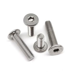 SDPSI DCT CM M1.6 M2 M2.5 M3 M4 M5 M6 M8 304 A2 Stainless Steel Hex Hexagon Socket Ultra Thin <strong>Flat</strong> Wafer Head Allen Bolt <strong>SCREW</strong> - Product Image 2