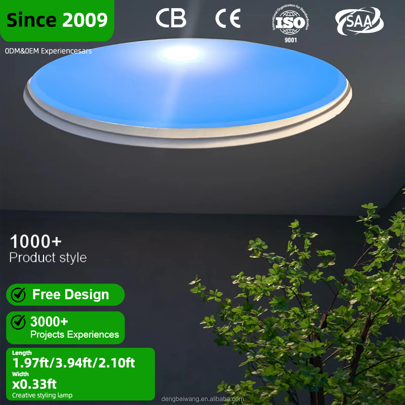 Intelligent Dimmable LED Panel Ceiling Light for Bedroom Natural Sunlight Simulation Artificial Skylight Indoor Application