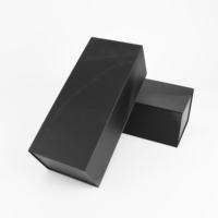 Boîte cadeau pour vin rouge, personnalisable avec logo, pliable, en papier enduit, écologique, réutilisable, pour une seule bouteille, emballage élégant pour vin