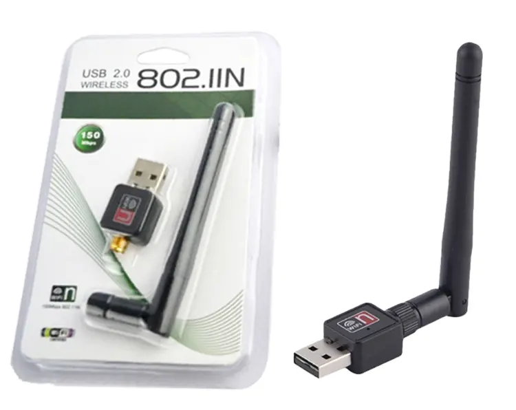 Essager — carte réseau récepteur USB sans fil MT7601, carte réseau 2DB, wifi portable avec antenne pour ordinateur de bureau