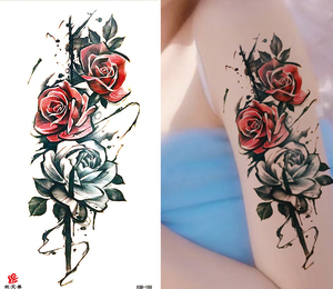 Nuevo tatuaje temporal <span class=keywords><strong>de</strong></span> Venta caliente Sexy flor y Animal diseño tatuaje pegatina <span class=keywords><strong>para</strong></span> mujeres al por mayor o tatuaje personalizado - Product Image 1
