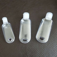 Bouteilles pulvérisatrices en plastique vides de 1 OZ et 2 OZ avec porte-clés, 30 ml, 50 ml, 60 ml, portables, avec bouchon rabattable, impression d'écran, logo personnalisé, mousqueton