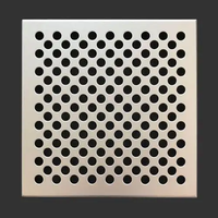 Panneau de mur-rideau en aluminium perforé, motif de trous personnalisé, revêtement de façade métallique pour écran décoratif extérieur de bâtiment