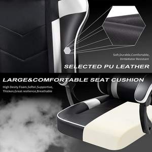 Silla <span class=keywords><strong>de</strong></span> <span class=keywords><strong>escritorio</strong></span> con artículo antiguo barato 2025, ajuste <span class=keywords><strong>de</strong></span> altura ajustable, silla versátil para Juegos <span class=keywords><strong>de</strong></span> oficina con reposapiés retráctil blanco - Product Image 5