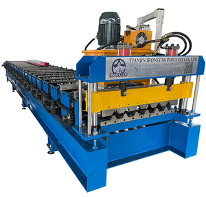 좋은 자동 벽 패널 컬러 스틸 아연 도금 7.2L 철 유약 지붕 타일 만들기 기계 미국에서 - Product Image 1