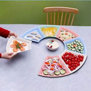 Juego de Platos Ecológicos de Paja de Trigo con Impresión de Serigrafía Personalizada - Listo para Eventos y <span class=keywords><strong>Promociones</strong></span>, MOQ Bajo - Product Image 3
