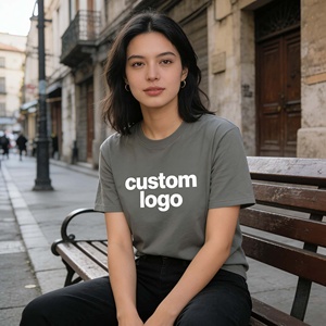 Camisetas de Manga Corta para Hombre, Estilo Urbano, 100% Algodón, Transpirables, con Logotipo Personalizado - Product Image 2