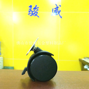 Nylon Swivel Caster 2 Inch <b>With</b> Brake Plate Mount Furniture <b>Wheels</b> - Product Image 3