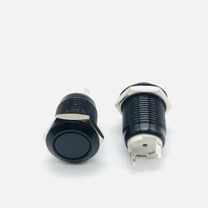 Interrupteurs d'alimentation pour ordinateur ONPOW GQ16H-10E/<span class=keywords><strong>J</strong></span>/<span class=keywords><strong>R</strong></span>/1.8V/A, momentanés, annulaires, éclairés, 1NO, en métal, 12-22mm, noir oxydé - Product Image 4