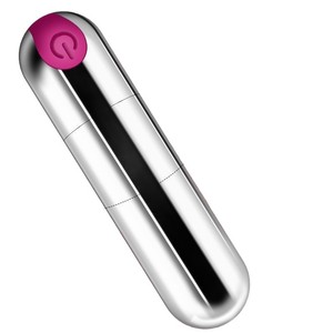 แท่งนวดไฟฟ้าแบบชาร์จ USB ควบคุมด้วยปุ่มไฟฟ้าสำหรับนวดตา สีเงินชมพู - Product Image 1