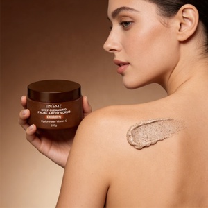 Private Label <b>Walnut</b> <b>Shell</b> Powder Aloe Vera Niacinamide Exfoliating Moisturizing Body Scrub Cream - Product Image 2