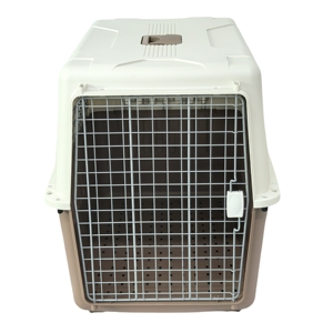 Venta caliente envío aéreo aprobado caja de transporte de plástico para perros jaulas para mascotas bolsa y jaula de viaje perrera