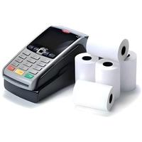 Rollos de papel térmico blanco Térmico 55gsm 3 1/8X230 Rollo de recibos Sin BPA 50mm Impresora de Banco de oficina Hasta papel térmico