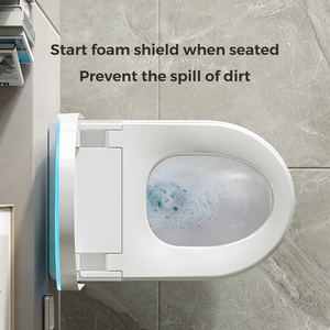 Toilette de salle de bain murale intelligente en céramique de luxe avec toilette murale de salle de bain automatique intelligente électrique - Product Image 4