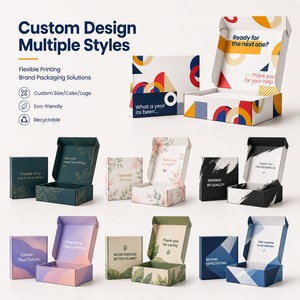 <b>Folder</b>-style Biodegradable Paper <b>Boxes</b> with Varnishing Embossing Gifting Packaging Features for Eco-Conscious Demand Low MOQ - Product Image 2