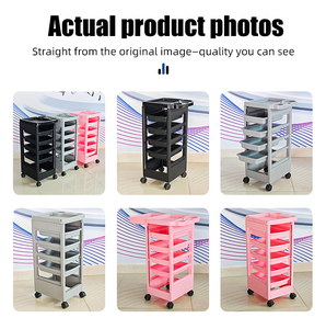 Carrito <span class=keywords><strong>de</strong></span> Salón <span class=keywords><strong>de</strong></span> Belleza Estilo Barbería Moderno con Cajones <span class=keywords><strong>de</strong></span> Plástico para Uso en Salón - Product Image 3