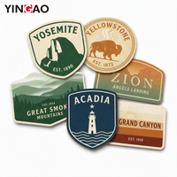 Autocollants adhésifs Yingao, découpe personnalisée, vintage, imperméables, résistants aux UV, adhésif puissant, durables, pour voiture, voyage, décalcomanie