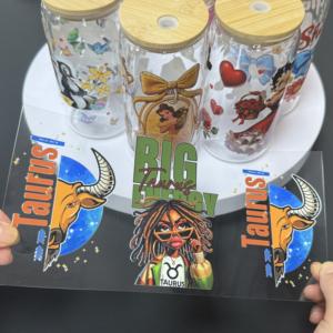 Trasferimenti UV DTF di Alta Qualità con Forte Elasticità per Bicchieri Trasparenti, Design Costellazioni - Product Image 2