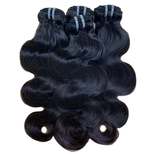 Lots de <span class=keywords><strong>Cheveux</strong></span> Humains Vierges Remy Double Drawn, Cuticules Alignées, Doux et Soyeux, 100g, Non Traités, Brésiliens, Double Trame Faite à la Machine - Product Image 1