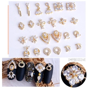 Paso Sico 12 Designs De Luxe Haute Qualité Ongles <span class=keywords><strong>Manucure</strong></span> Fournitures 3D Alliage Zircon <span class=keywords><strong>Strass</strong></span> Charmes En Gros - Product Image 4