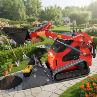 Mini Caricatore Skid Steer Compatto per Costruzioni, Fattoria e Giardino