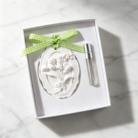 Diffuseur d'huiles essentielles en porcelaine fait main en forme de fleur, diffuseur d'arômes en céramique suspendu, désodorisant pour voiture et armoire