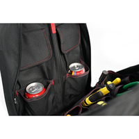 Sac à outils à roulettes personnalisé pour électricien, robuste, 2025, avec pochette pour ordinateur portable