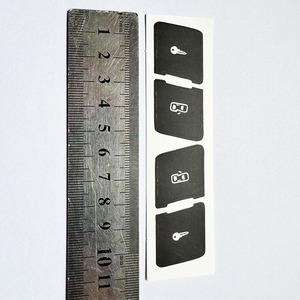 Autocollants de réparation pour bouton de commande de verrouillage de porte de voiture, noir mat, pour Audi A3L, gauche et droite, intérieur, ventouse en PVC - Product Image 2