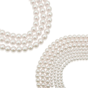 Perles de verre nacrées irisées brillantes de 4/6/8 mm, rondes et en vrac, pour la fabrication de bijoux de mariée DIY, bracelets, prix d'usine - Product Image 2