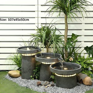 Fontaine d'eau rétro de style européen du milieu du siècle, pour l'intérieur et l'extérieur, décoration de <span class=keywords><strong>jardin</strong></span> <span class=keywords><strong>zen</strong></span>, souvenir, décoration de maison neuve - Product Image 5