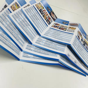 Catalogue de brochures en carton imprimé <span class=keywords><strong>offset</strong></span> de fantaisie de couleur personnalisée Dépliant promotionnel plié Impression en papier carton - Product Image 1