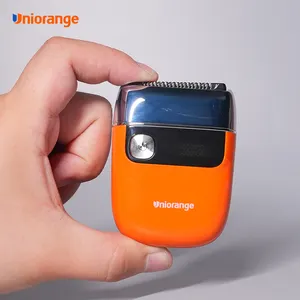 Afeitadora de barba Uniorange, Afeitadora eléctrica recargable impermeable, mini maquinilla de afeitar para hombre, uso doméstico