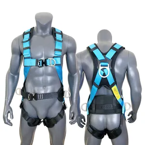 Fall Protection 5 Points Adjustable Safety Belt Safety Fall Protection Belts Polyester Industrial Full Body Safety Harness