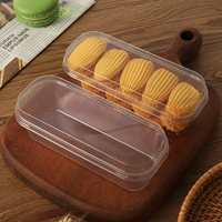 Boîte d'emballage transparente pour gâteaux, lait, biscuits, salades de fruits, glaces, vente en gros