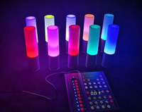 Télécommande DMX 15 couleurs Rechargeable Lampe à barre LED Lumière de nuit Lampe de table Lumière d'ambiance de bar