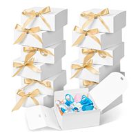 Bougie parfumée romantique, boîte cadeau fine avec ruban, cadeau d'anniversaire créatif pour petit ami, petite amie, souvenir, carton blanc
