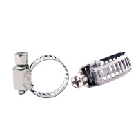 Colliers de serrage réglables en acier inoxydable pour tuyaux de serrage Pince à engrenage à vis sans fin Outils de fixation pour tuyaux d'eau de robinet