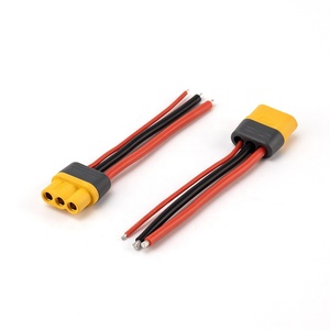 Amass XT30 xtxt90 erkek dişi konnektör Lipo pil kablosu silikon kablo demeti - Product Image 4