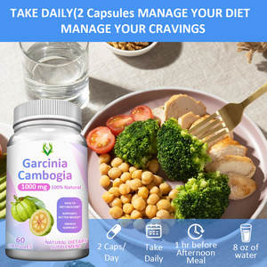 Capsules de perte de poids de vente chaude 1000mg d'acide hydroxycitrique Capsules d'extrait de Garcinia Cambogia suppléments de soins de santé - Product Image 3