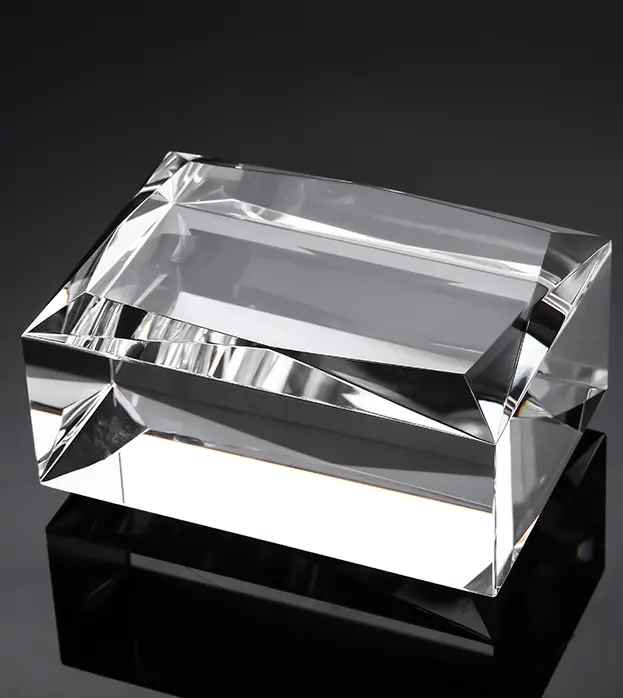 Adel Clear Crystal Glass Cube Blank Glass Block Laser Glass Block